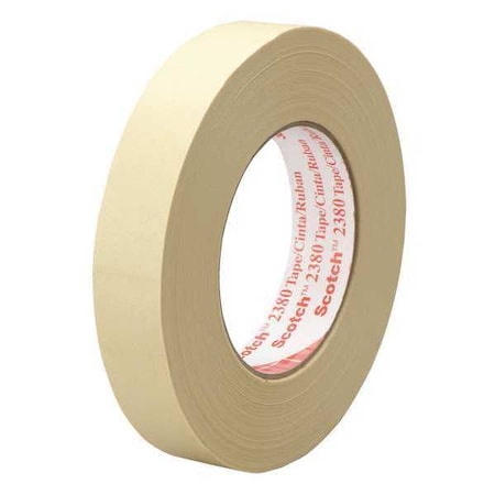 Painter's Tape, 72 mm W x 55 m L, 7.2 mil Thick, Tan, Rubber Adhesive, 12 PK MPN:2380