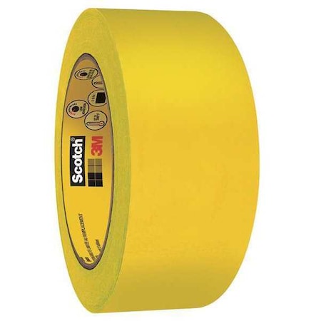 Painter's Tape, 2 in W x 60 yd L, 3.3 mil Thick, Yellow, Rubber Adhesive, 24 PK MPN:2460