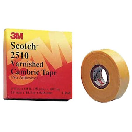 ElectricalTape, Yellow, 20ydL, 3/4inW, PK20 MPN:2510-3/4x60FT