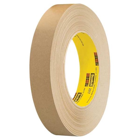 Splicing Tape, 48 mm W x 55m L, 6.5 mil Thick, Brown, Rubber Adhesive, 24 PK MPN:2517