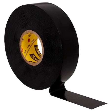 Vinyl Electrical Tape, 3/4 in W x 76 ft L, 7 mil Thick, Black, Scotch Super 33+ MPN:33+SUPER-3/4X76FT