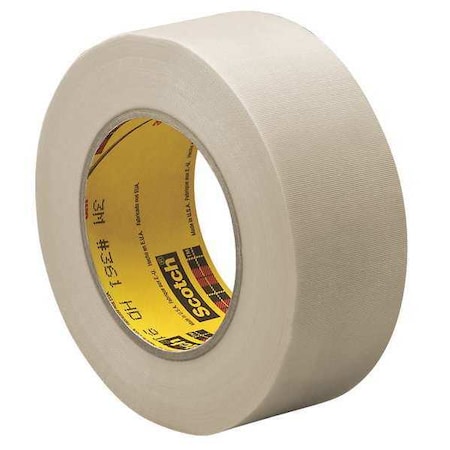 Cloth Tape, White, 60 yd L, 1/2 in W MPN:361