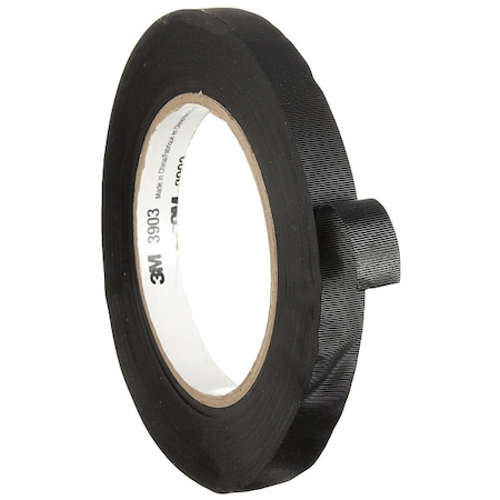 Duct Tape, Black, 50 yd L, 1/2 in W MPN:3903