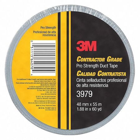 Duct Tape, Gray, 60 yd L, 1-7/8 in W MPN:3979