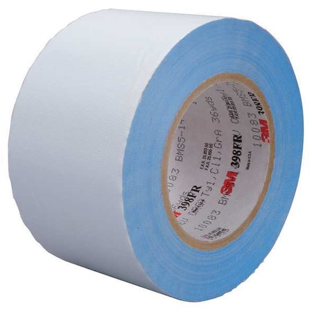 Cloth Tape, White, 36 yd L, 3 in W, PK12 MPN:398FR