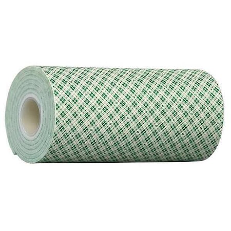 Double-Sided Foam Tape, 6 in W, 5 yd L, 1/8 in, Polyurethane Foam, Double-Sided MPN:4008