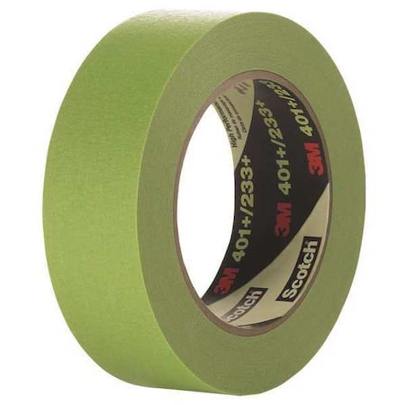 Painter's Tape, 36 mm W x 55 m L, 6.7 mil Thick, Green, Rubber Adhesive MPN:401+