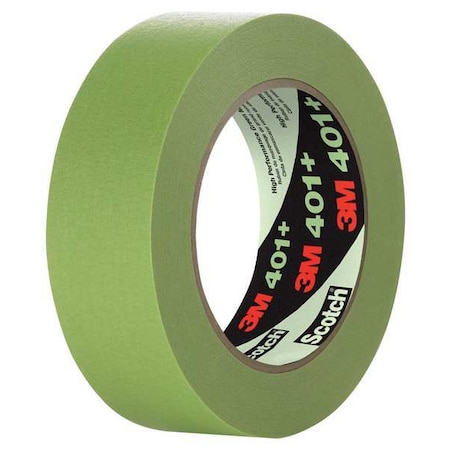 Painter's Tape, 18 mm W x 55 m L, 6.7 mil Thick, Green, Rubber Adhesive, 48 PK MPN:401+