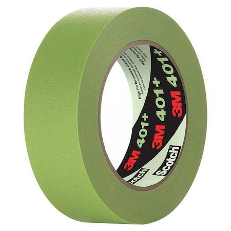 Painter's Tape, 36 mm W x 55 m L, 6.7 mil Thick, Green, Rubber Adhesive, 16 PK MPN:401+