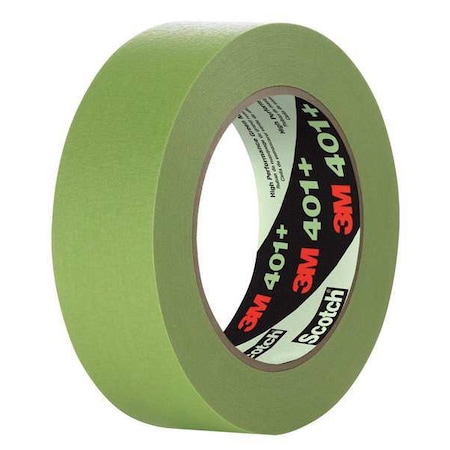 Painter's Tape, 12 mm W x 55 m L, 6.7 mil Thick, Green, Rubber Adhesive, 48 PK MPN:401+