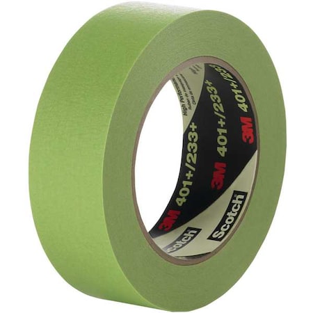 Painter's Tape, 48 mm W x 55 m L, 6.7 mil Thick, Green, Rubber Adhesive, 12 PK MPN:401+