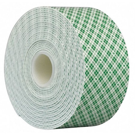 Double-Sided VHB Foam Tape, 2 in W, 5 yd L, 3/32 in Thick, Polyurethane Foam, 4910 MPN:4016