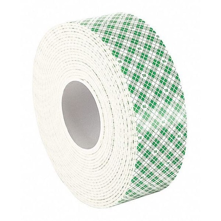 Double-Sided VHB Foam Tape, 1 in W, 5 yd L, 3/32 in Thick, Polyurethane Foam, 4910 MPN:4016