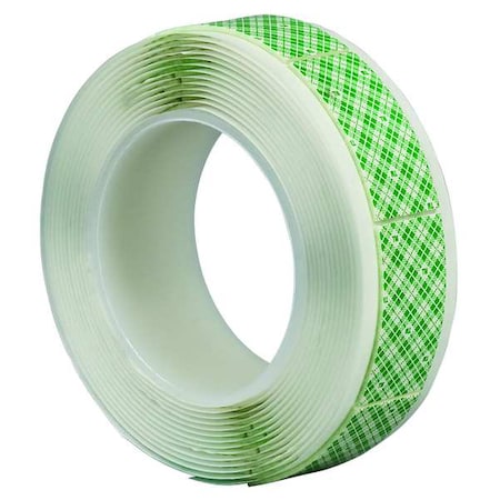 Double-Sided Foam Tape, 1 in W, 3 in L, 3/32 in, Polyurethane Foam, Double-Sided, 108 PK MPN:4016