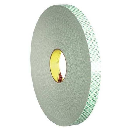 Double-Sided Foam Tape, 3/4 in W, 72 yd L, 1/32 in, Polyurethane Foam, Double-Sided, 12 PK MPN:4032