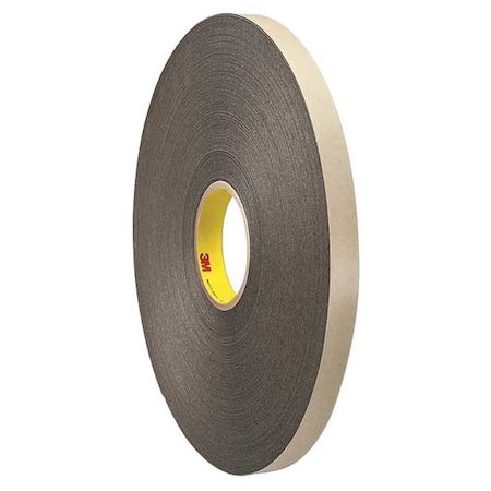 Double-Sided Foam Tape, 1 in W, 72 yd L, 1/32 in, Polyethylene Foam, Double-Sided MPN:4492