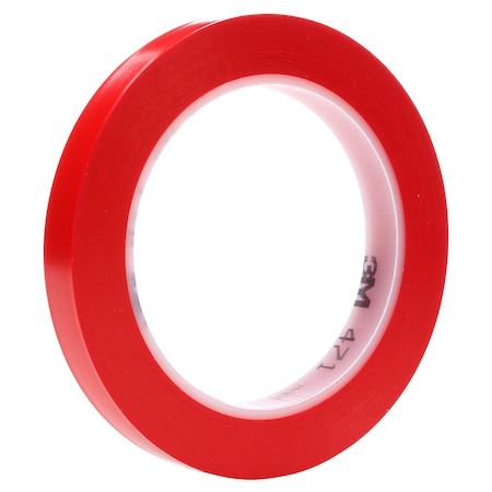 Vinyl Tape 471, Red, 1/4