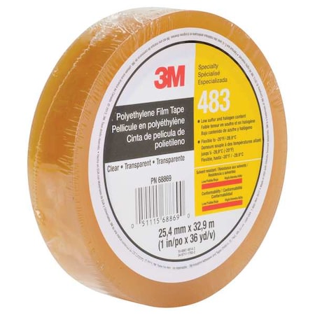 Sealing Tape, Transparent, 36 yd L, 1 in W MPN:483