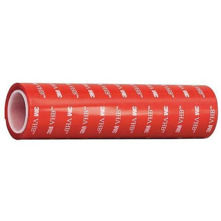 Double-Sided Foam Tape, 6 in W, 5 yd L, 1/32 in, Polyethylene Foam, Double-Sided MPN:4905