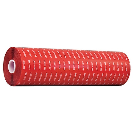 Double-Sided Foam Tape, 6 in W, 1 yd L, 1/16 in, Polyethylene Foam, Double-Sided MPN:4910