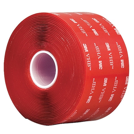 Foam Tape, Transparent, 5 yd L, 2 in W MPN:4910