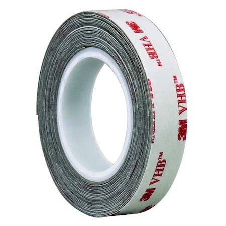 Double-Sided Foam Tape, 2 in W, 5 yd L, 1/32 in, Acrylic Foam, Double-Sided MPN:4926
