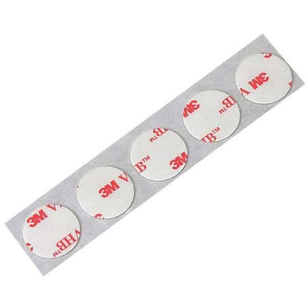 Foam Tape, White, Disc, PK5 MPN:4930