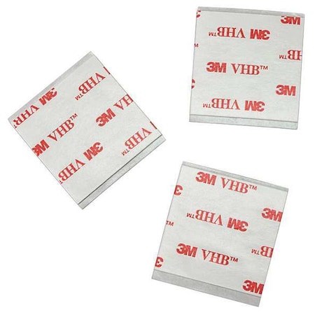 Foam Tape, White, Square, PK5 MPN:4930