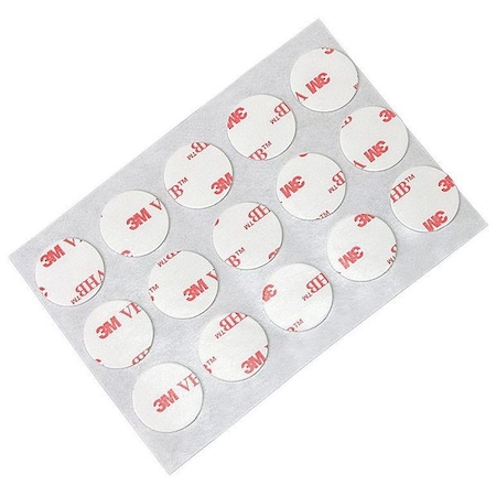 Foam Tape, White, Disc, PK100 MPN:4930