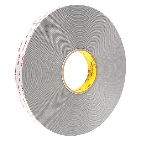 Double-Sided Foam Tape, 1 in W, 36 yd L, 1/32 in, Acrylic Foam, Double-Sided, 9 PK MPN:4941