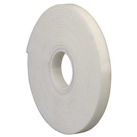 Double-Sided Foam Tape, 2 in W, 5 yd L, 1/8 in, Acrylic Foam, Double-Sided MPN:4959