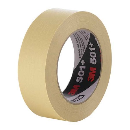 Painter's Tape, 24 mm W x 55 m L, 7.3 mil Thick, Tan, Rubber Adhesive, 36 PK MPN:501+