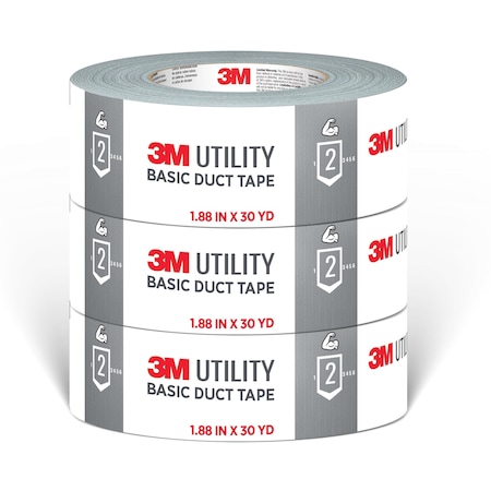 DuctTape, Silver, 30ydL, 1-7/8inW, PK3 MPN:50451