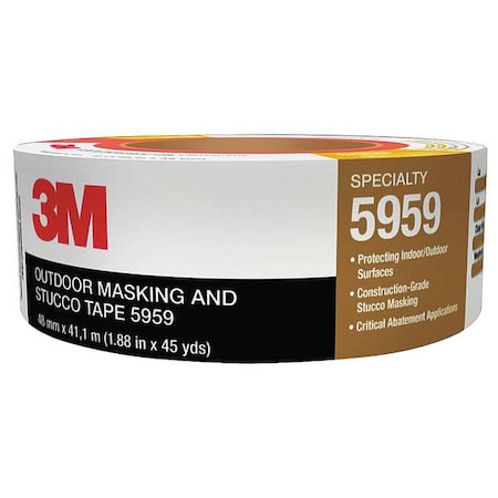 Painter's Tape, 48 mm W x 41 1/10 m L, 12 mil Thick, Red, Rubber Adhesive MPN:5959