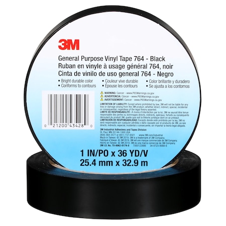 General Purpose Vinyl Tape 764, PK36 MPN:764