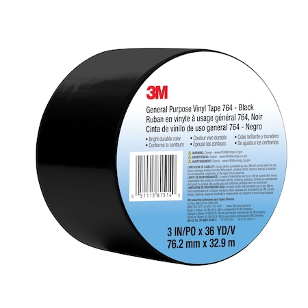 Vinyl Tape, Black, 3