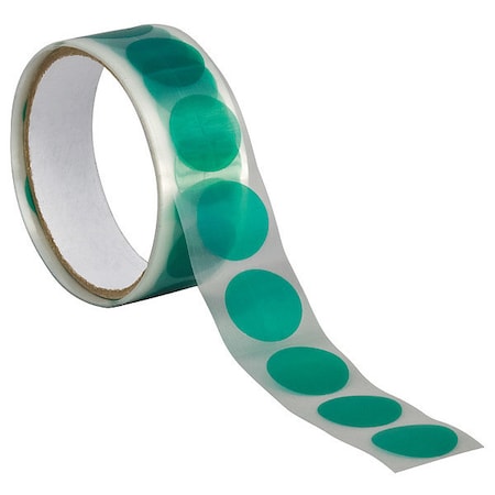 Film Tape, 2 in W x 2 in L, 3.2 mil Thick, Green, Silicone Adhesive, 100 PK MPN:8992