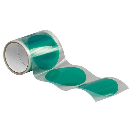 Film Tape, 4 in W x 4 in L, 3.2 mil Thick, Green, Silicone Adhesive, 50 PK MPN:8992