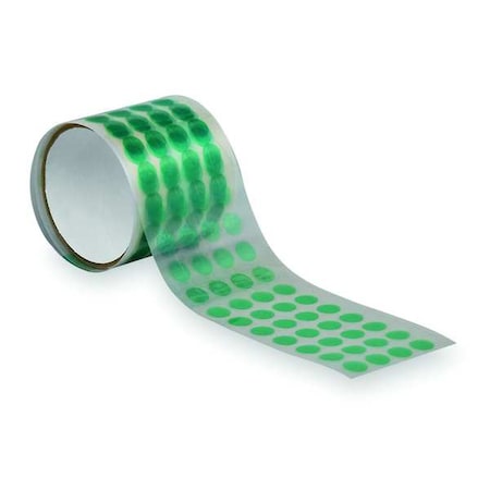 Film Tape, 3/8 in W x 3/8 in L, 3.2 mil Thick, Green, Silicone Adhesive, 250 PK MPN:8992