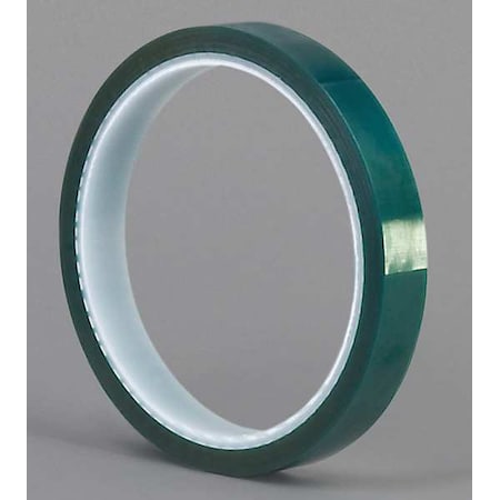 Film Tape, 1/4 in W x 18 yd L, 3.2 mil Thick, Green, Silicone Adhesive MPN:8992