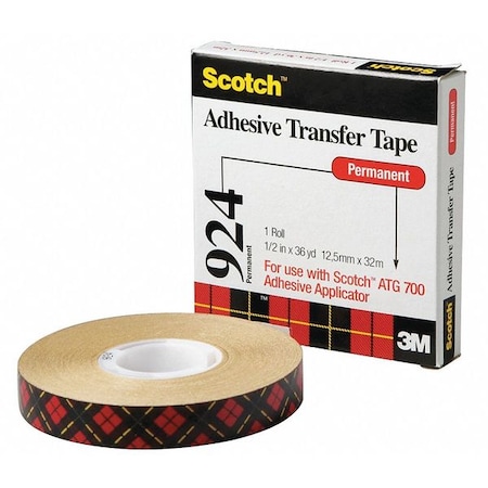 TransferTape, Clear, 36ydL, 1/2inW, PK12 MPN:924