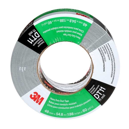 Duct Tape, Silver, 60 yd L, 1-7/8 in W MPN:DT11