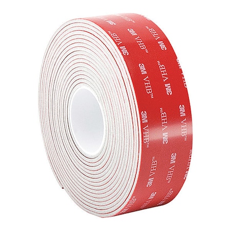 Foam Tape, White, 5 yd L, 2 in W MPN:LSE110WF