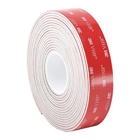 Foam Tape, White, 5 yd L, 1 in W MPN:LSE110WF