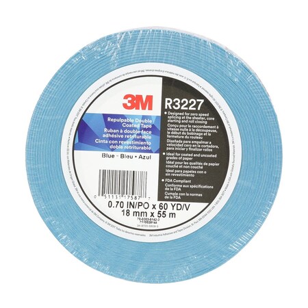 Repulpb Dble Coatd Tape, Blu, 36mmx55, PK24 MPN:R3227
