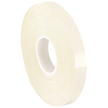 Double-Sided Foam Tape, 1 in W, 36 yd L, 1/32 in, Polyethylene Foam, Double-Sided MPN:VG-516W