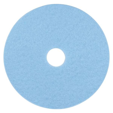 Burnishing Pad, 17 in Dia, Sky Blue, PK5 MPN:3050-17