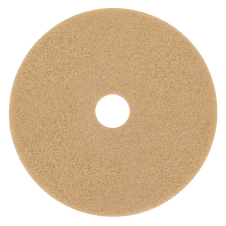 Burnishing Pad, 21 in Dia, Tan, PK5 MPN:3400
