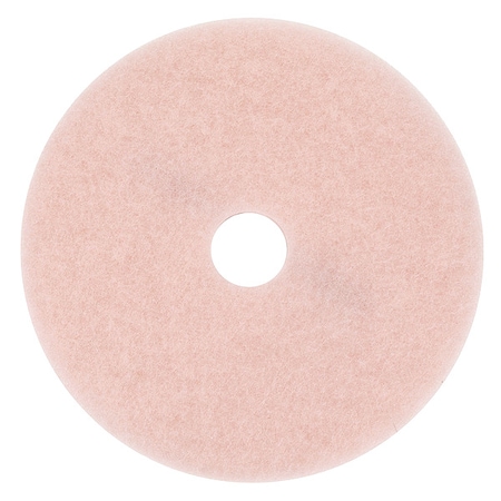 Burnishing Pad, 24 in Dia, Pink, PK5 MPN:3600