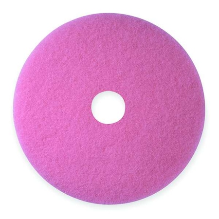Burnishing Pad, 21 in Dia, Pink, PK5 MPN:3600